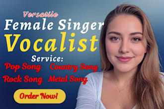 female pop singer edm singer female rock singer rnb singer pop female vocalist