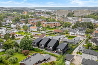 build modern residential neighborhood, aerial view,multi story home panel design