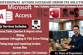 fix, design, and upgrade your microsoft access database for better performance