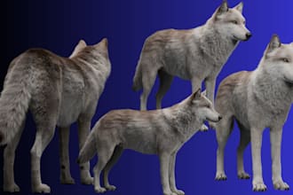 realistic 3d animal model 3d fur xgen hair 3d pet model 3d printable stl file