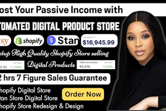 setup 7figure shopify digital product etsy shop stan store digital product store
