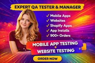 provide QA testing, app testing, website testing, and shopify app review