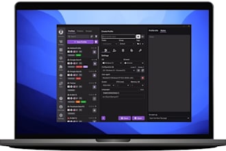 create automated livestreaming bot, fivem bot, twitch bot