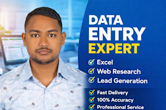 be your expert for fast data entry and web research