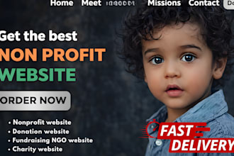 design nonprofit website donation website fundraising website charity website