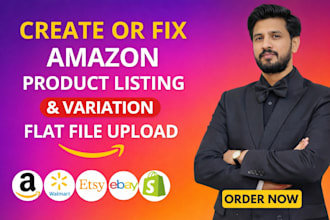 create and fix amazon variation listings