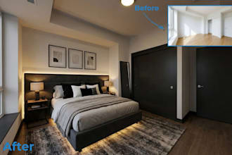 create ai virtual staging for empty rooms
