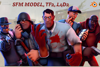 edit create custom sfm character, gmod, tf2 character, mmd, vrchat avatar, l4d2