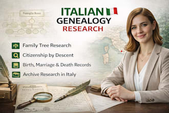 research italian genealogy for citizenship and family history records