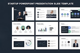 do powerpoint presentation design, powerpoint template  investor pitch deck