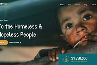 nonprofit website, charity website, 501c3, donation, wix non profit website