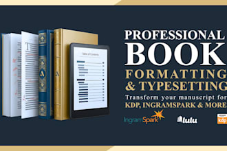 professionally format your book for KDP print and epub