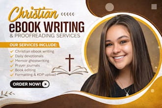 christian book ghostwriting memoir prayer journal sermon devotional kdp