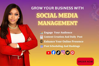 be your social media marketing manger and content creator