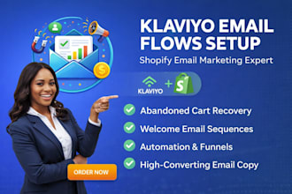 set up klaviyo email marketing flows shopify store automation funnels setup