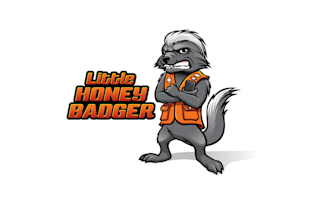 design honey badger comic rocket raccoon logo
