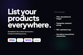 list your products on emag, trendyol, woocommerce, shopify