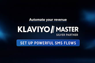 setup SMS flows in klaviyo