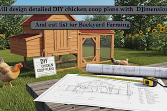 detailed DIY chicken coop plans with dimensions and cutlist for backyard farm