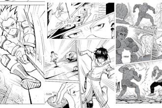 draw anime manga panel storyboard comic strip manga art