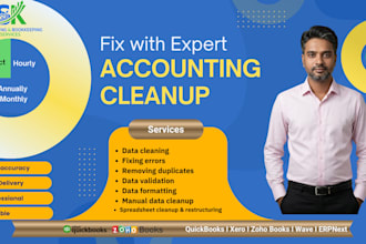 do accounting cleanup and fixing errors