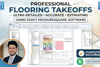 provide accurate flooring takeoffs in measure square