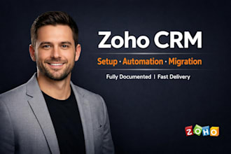 zoho CRM setup, automation, migration and custom integration