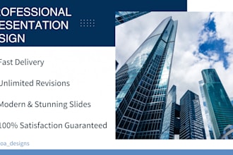 design a professional and stunning presentation slides