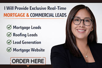 provide exclusive realtime mortgage and commercial leads