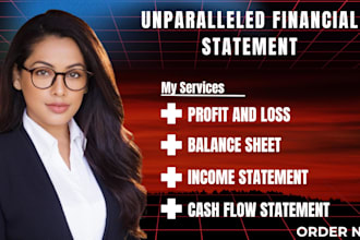 prepare financial statements, profit and loss statement, income statement