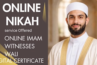officiate online nikah as the imam for your isiamic marriage
