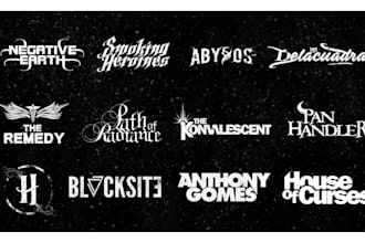 design rock, metal, progressive metalcore, hardcore logo