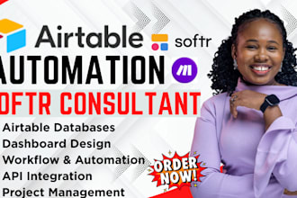 setup and fix airtable database, airtable automation, clay com airtable softr