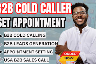 b2b cold caller, cold calling appointment setting b2b sales call