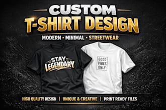create trendy typography t shirt design