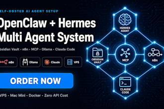 setup fix openclaw n8n hermes agent obsidian vault multi agent mcp n8n ai agent