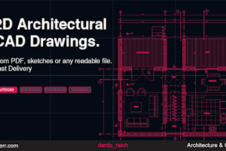 draw professional 2d floor plans, sections and elevations in autocad