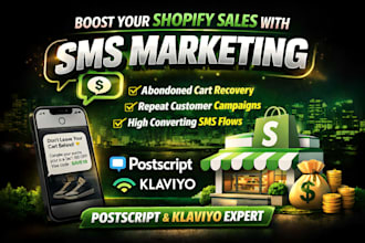 setup bulk sms marketing for shopify with klaviyo sms flows
