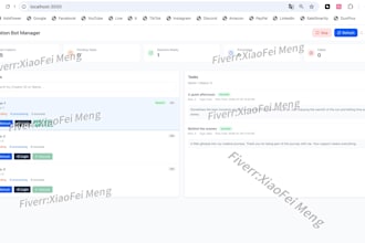 build a multi account task scheduler bot with react dashboard