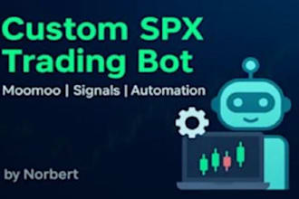 develop automate spx trading bot, robinhood, crypto meme bot, bonk bot