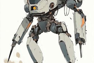 illustrate your mecha, robot and armored characters