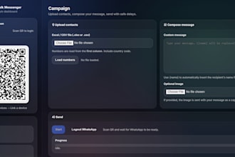 build a whatsapp bulk messaging tool