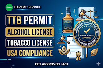 obtain your ttb permit, alcohol license and tobacco license registration USA