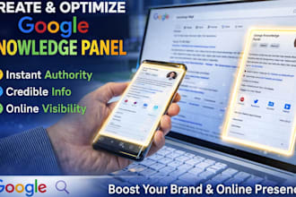 create standard google panel, knowledge panel for you