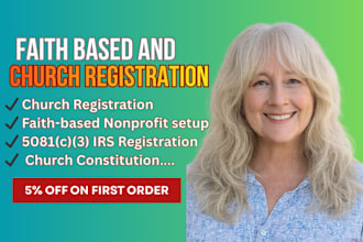 do church registration, 5081c3 ngo, faith based organization setup constitution