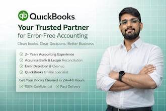 do quickbooks bookkeeping, bank reconciliation, and cleanup