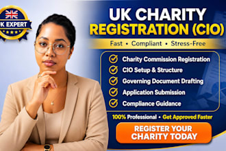 do UK charity registration, cic and cio setup with charity commission