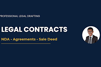 draft nda, contracts and legal agreements professionally