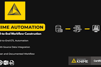 build expert knime workflows for data analysis and etl automation