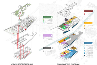 create architectural collage, plans and diagrams in photoshop